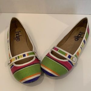 Indigo by Clarks Striped Ballet Flats